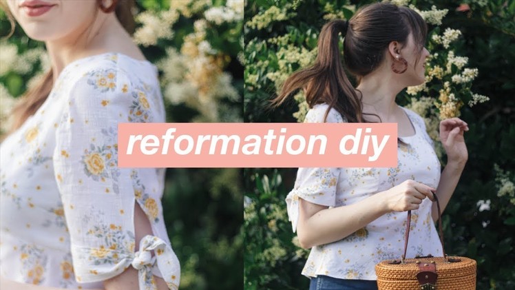 Sew With Me: DIY Reformation Tie-Sleeve Top