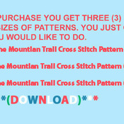 CRAFTS Cowboy Mountian Trail Cross Stitch Pattern***LOOK***Buyers Can Download Your Pattern As Soon As They Complete The Purchase