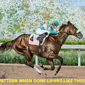 ( CRAFTS ) Zenyatta At The Track Cross Stitch Pattern***LOOK***Buyers Can Download Your Pattern As Soon As They Complete The Purchase