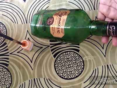 #bottle craft # how to decorate a beer bottles with newspaper ????????????????????????