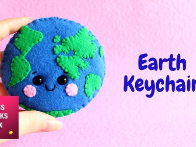 Cute Felt Planet Earth Keychain DIY Tutorial | Kawaii DIY.