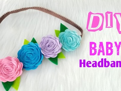 DIY Baby headband|| Felt Flower|| Easy Tutorial|| Felt Flower Headband