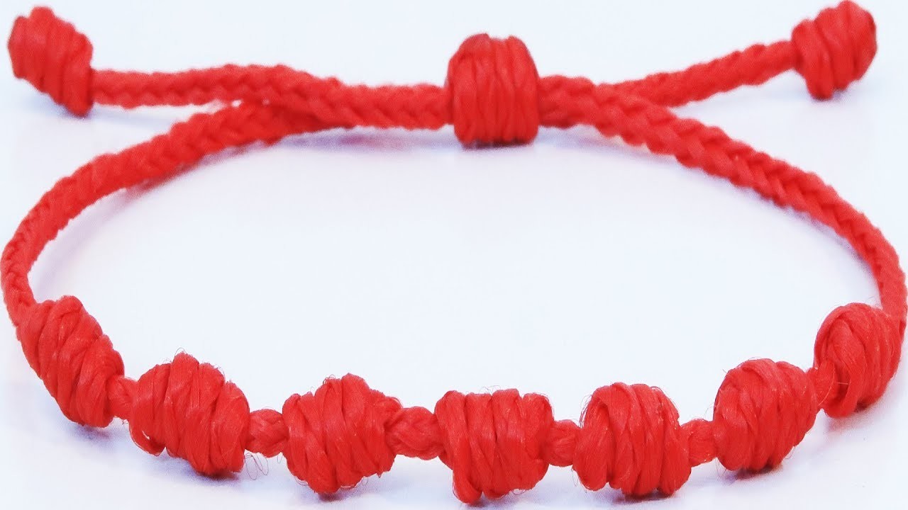 Red String Bracelet Making