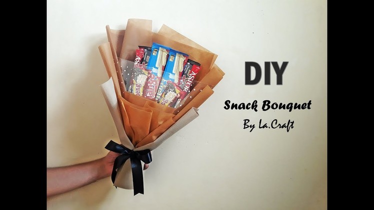 DIY Chocolate Bouquet Tutorial - cara mudah membuat buket snack