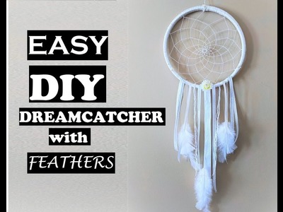 DIY EASY DREAMCATCHER - How To Make A Dream Catcher Tutorial