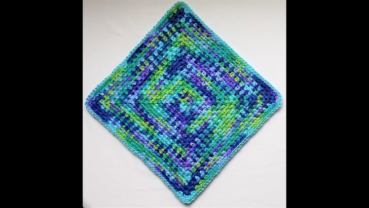 DIY -- HOW TO CROCHET: 00 Single Color Basic Moss Stitch Square UPDATED || Cheryl Dee Crochet