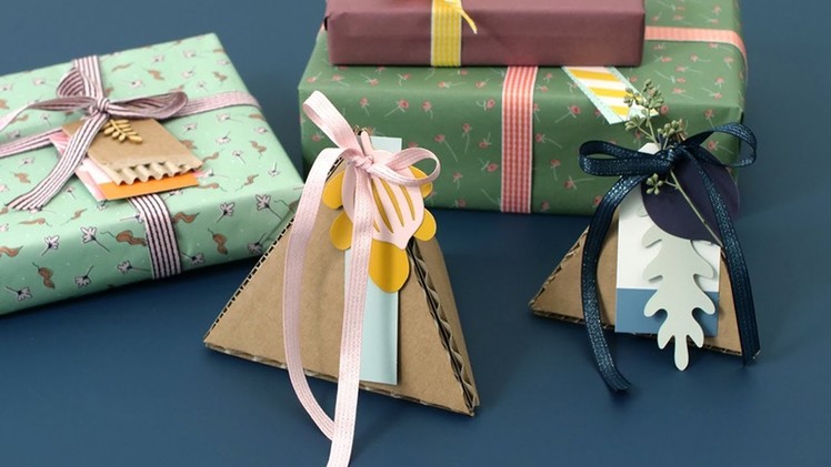 DIY : Make fine gift boxes from reused cardboard by Søstrene Grene