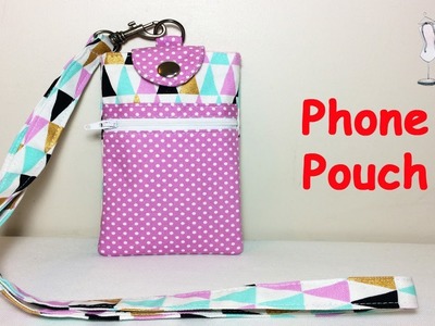 # DIY Phone pouch with lanyard | Sewing Tutorial