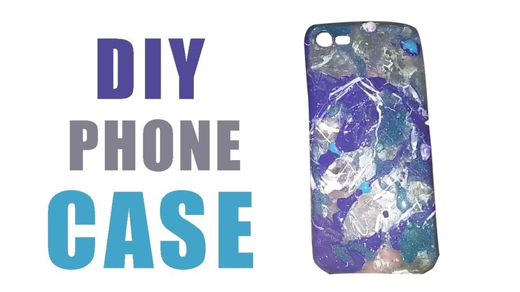 DIY Water Marble Phone Case & Tutorial! (iPhone 7) | Safa's Creation