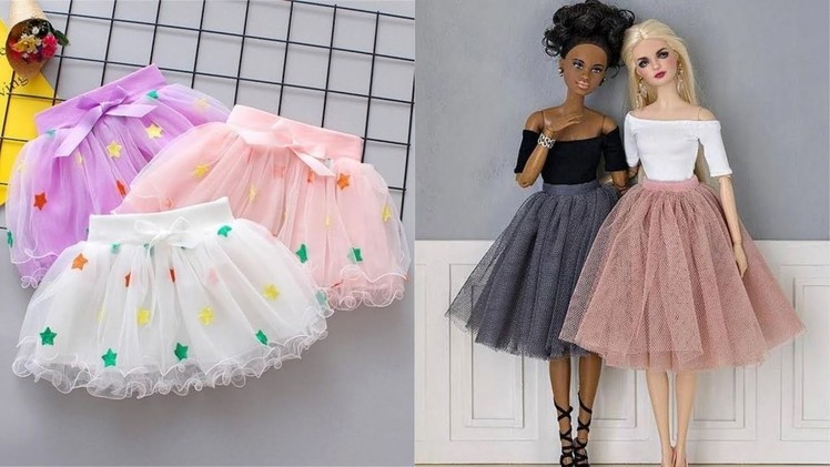 Easy and Beautiful DIY Barbie Doll Skirt &bag Tutorial &  Clever Barbie Hacks And Crafts
