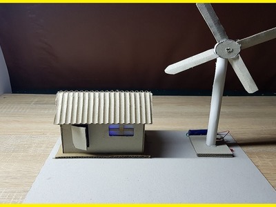 Genius DIY Craft Project || Amazing Working Model Of Wind Turbine From Cardboard