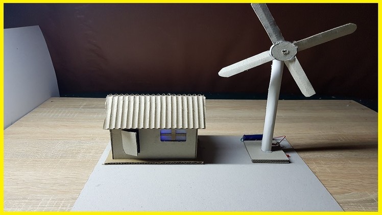 Genius DIY Craft Project || Amazing Working Model Of Wind Turbine From Cardboard