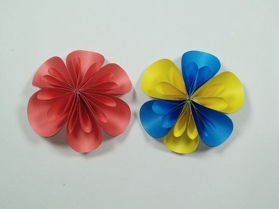 How to make amazing easy paper Kusudama flower, Diy paper craft.