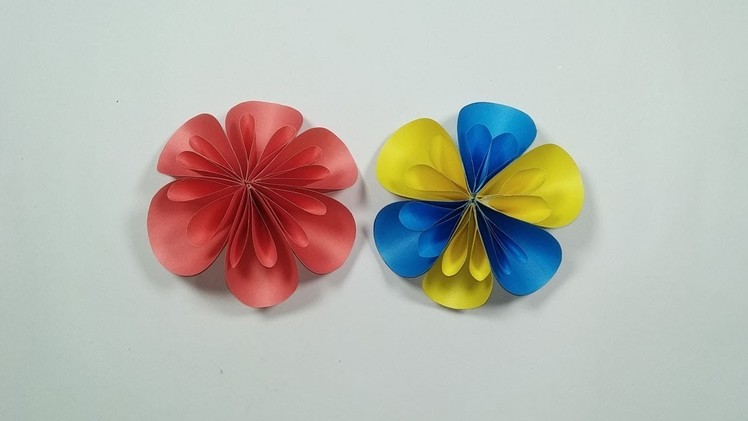How to make amazing easy paper Kusudama flower, Diy paper craft.