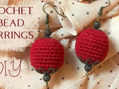 How to make crochet bead earrings (DIY)