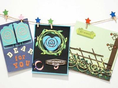 How to make easy card with dies and stamps---InLoveartshop DIY card making & Paper Crafts