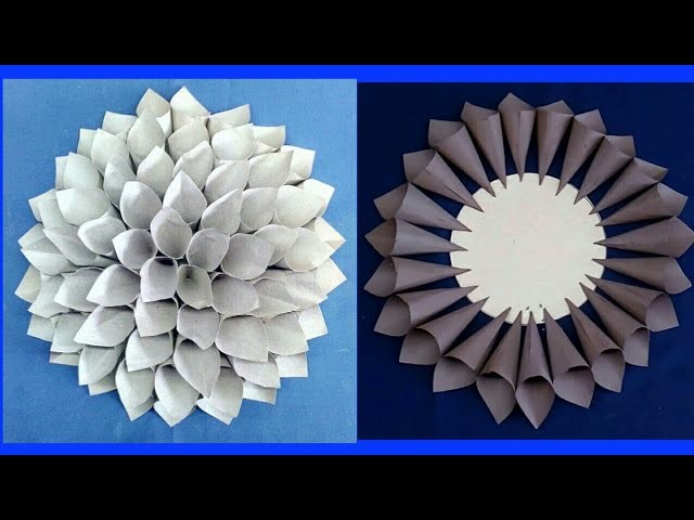 How to make Paper Dahila | DIY Paper Dahila tutorial | DIY Crafts | Home decor project