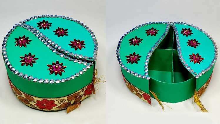 How to Make Very Beautiful Paper Gift Box | DIY Box | Jewelry Box | Jarine's Crafty Creation