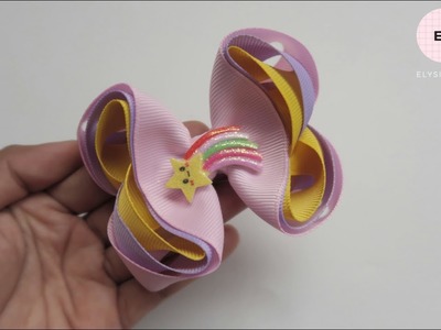 Laço De Fita ???? Ribbon Bow Tutorial #55 ???? DIY by Elysia Handmade