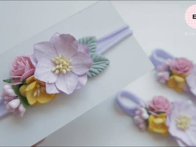 Paper Flowers Hedband Ideas | DIY by Elysia Handmade