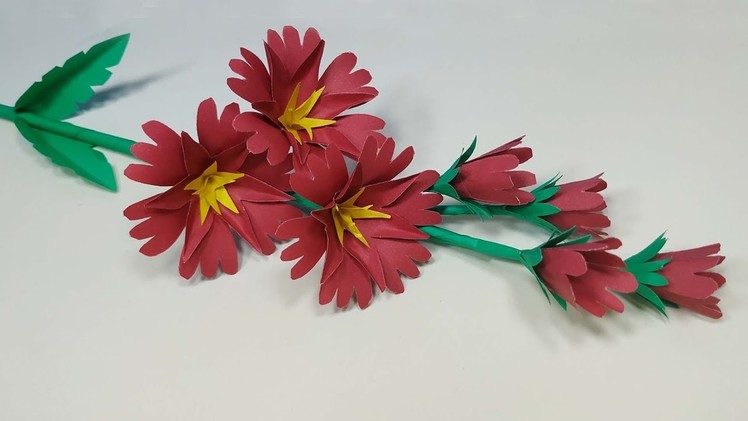 Paper Stick Flower: Easy Way to Make Paper Flower - DIY Paper Flower - Abigail Paper Crafts