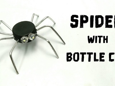 Spider with plastic bottle cap | DIY Spider