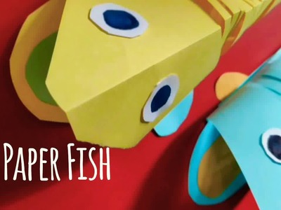 3D paper fish for kids || Paper toy for kids || paper craft ideas
