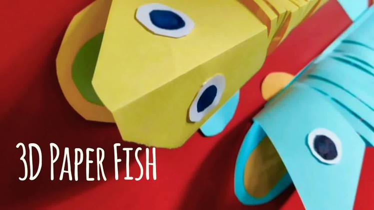 3D paper fish for kids || Paper toy for kids || paper craft ideas