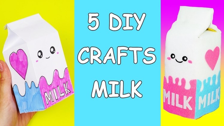 5 DIY crafts MILK | Amazing craft ideas