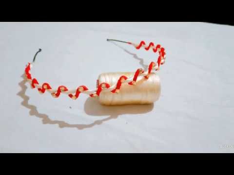 Amazing idea to making hairband. Hairband craft. how to decorate hairband.