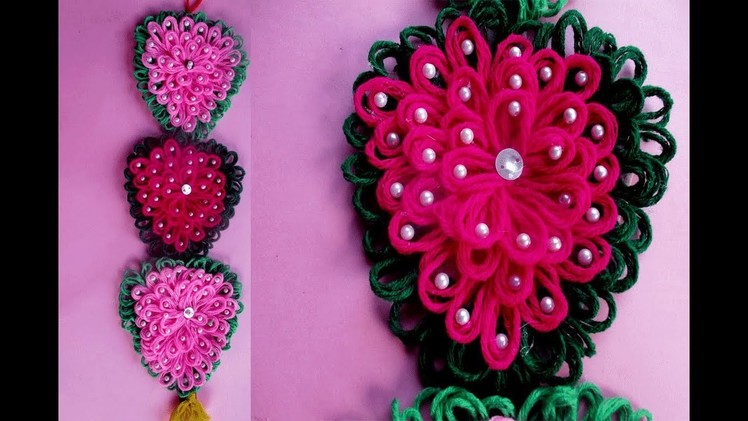Amazing Woolen Craft Idea||How to Make Door.Wall Hanging Using Woolen||Crafts Talent.