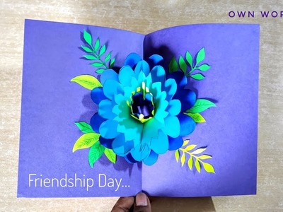 Beautiful Friendship Day Greeting Card Idea | DIY  Friendship Day POP-UP card |Friendship Day card!