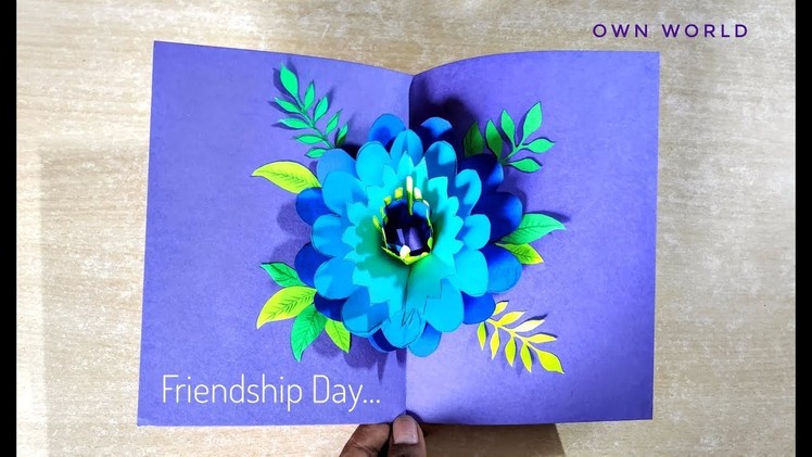 Beautiful Friendship Day Greeting Card Idea | DIY  Friendship Day POP-UP card |Friendship Day card!