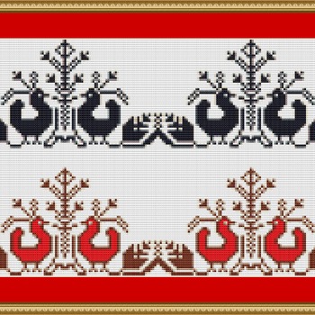 Bulgarian Birds Cross Stitch Pattern