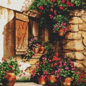 Courtyard Cross Stitch Pattern