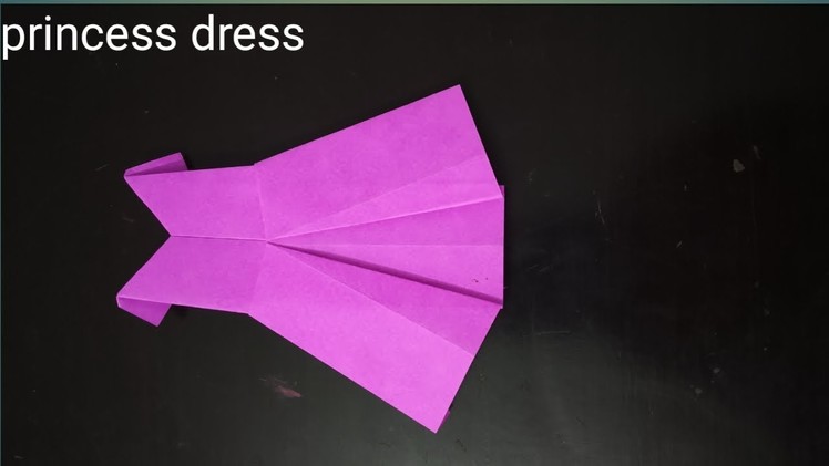 Craft for kids - 2 | Princess Dress using origami paper