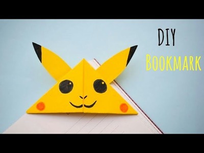 Cute Pikachu Corner Bookmark | DIY Bookmark Ideas | Fun Paper Craft ideas for Kids #papercrafts