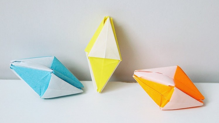 DIY 61 | ????Origami Diamond ???? - Diamond with triangles