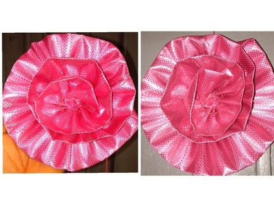 DIY beautiful fabric flower ,spend less on flower purchase (The needle woman)