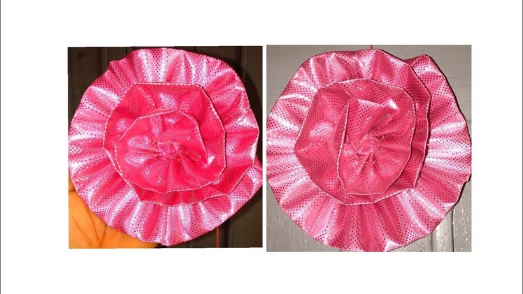DIY beautiful fabric flower ,spend less on flower purchase (The needle woman)