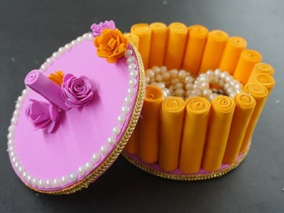 DIY - craft ideas . How to Make Jewelry Box-makeup Box-Handmade