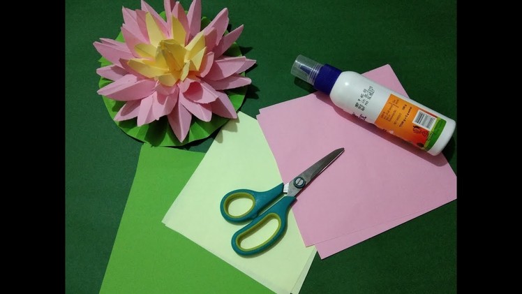 DIY Easy Paper Craft - Lotus Flower