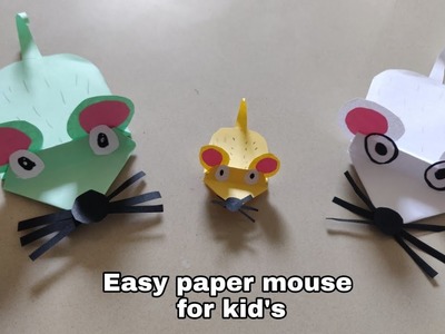 Diy easy Paper mouse  paper craft 
#papermouse #diymouse #Artandcraft