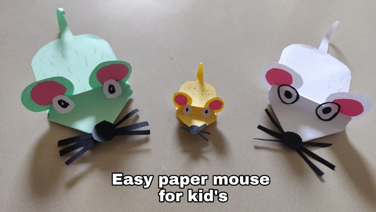 Diy easy Paper mouse  paper craft 
#papermouse #diymouse #Artandcraft
