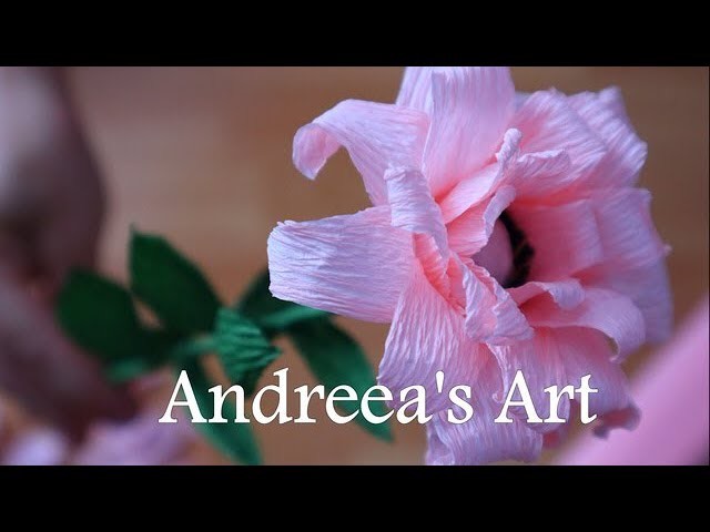 DIY. How To Make Rose Paper Flower | Easy Craft | Andreea's Art