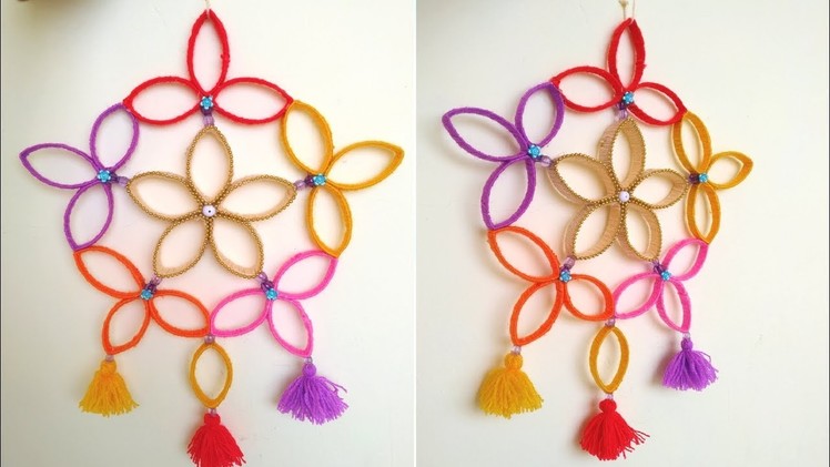 DIY, How to make wall hanging decoration idea, wall hanging craft ideas, dream catcher diy
