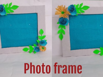 DIY New Beautiful photo frame !! Photo frame craft ideas!!NewDiY(22funmedia