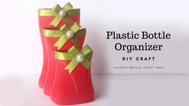 DIY Organizer from Shampoo Bottle | Plastic Bottle Craft Idea | DIY Pen Stand