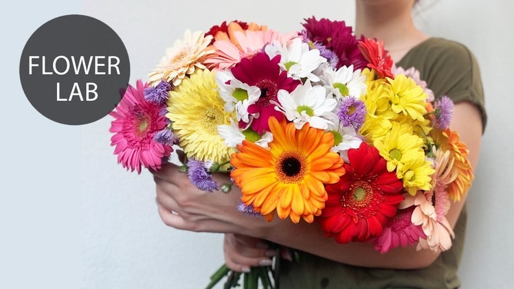 DIY Rainbow Bouquet | How to make a Bouquet | Tutorial 5 minutes bouquet