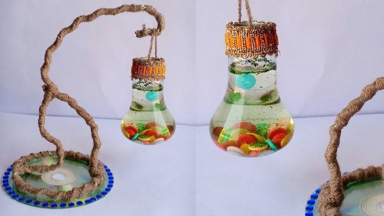 DIY : Waste Bulb Reuse idea | Best out of Waste | Room decor Craft idea | Recycle of bulb